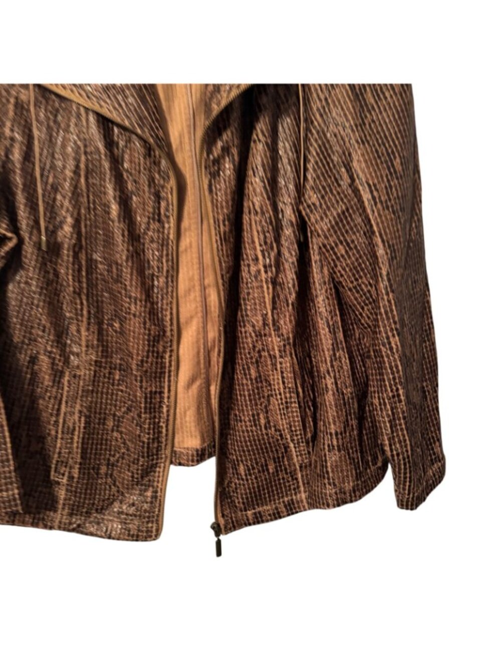 Ruby Rd. Womens Snake Print Zip-Up Jacket Size 18W 100% Polyester Jacket - Picture 4 of 12